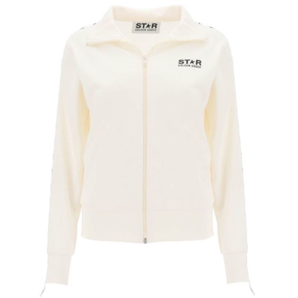 Golden Goose White Denise Zipped Track Jacket
